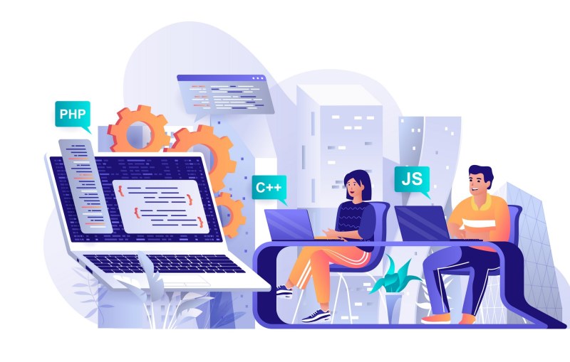 Une équipe de développement et de content marketing